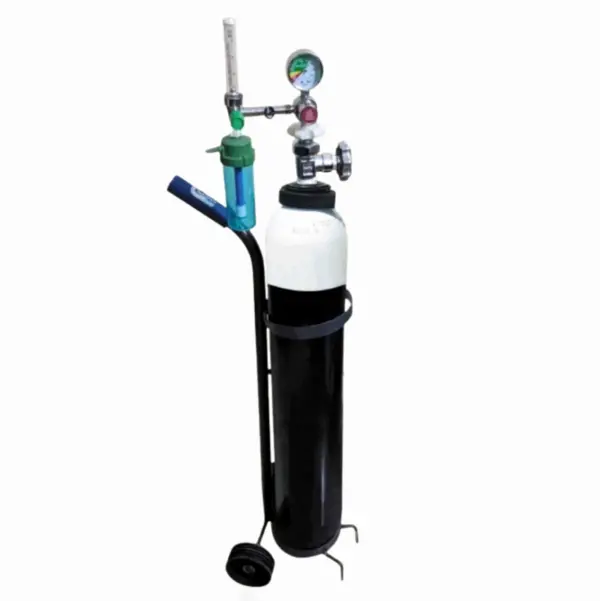 Image of an Islam Oxygen Cylinder Full Setup. The setup includes an Islam Oxygen cylinder, a pressure gauge, a flow meter, a regulator, and a delivery tube. The cylinder is labeled with the Islam Oxygen branding. The image depicts a complete oxygen setup that can be used for medical purposes. Please note that the pricing information is not provided in the alt text, as it may vary and is subject to change. It is recommended to contact authorized suppliers or retailers in Bangladesh for accurate and up-to-date pricing details.