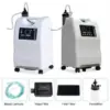 Olive Oxygen Concentrator" image: "An image of the Olive Oxygen Concentrator. The concentrator features a compact and modern design with a control panel, including buttons and an LCD screen, for adjusting settings and monitoring oxygen levels. It is a medical device used to generate concentrated oxygen for individuals with respiratory conditions. The image may also include the Olive logo or branding to indicate the manufacturer.